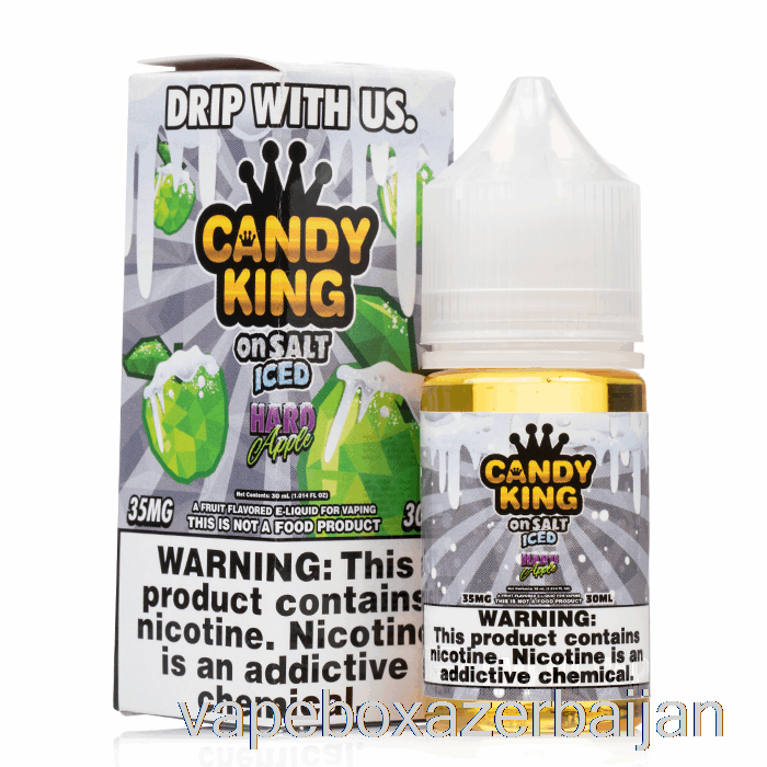 E-Juice Vape ICED Hard Apple - Candy King On Salt - 30mL 50mg